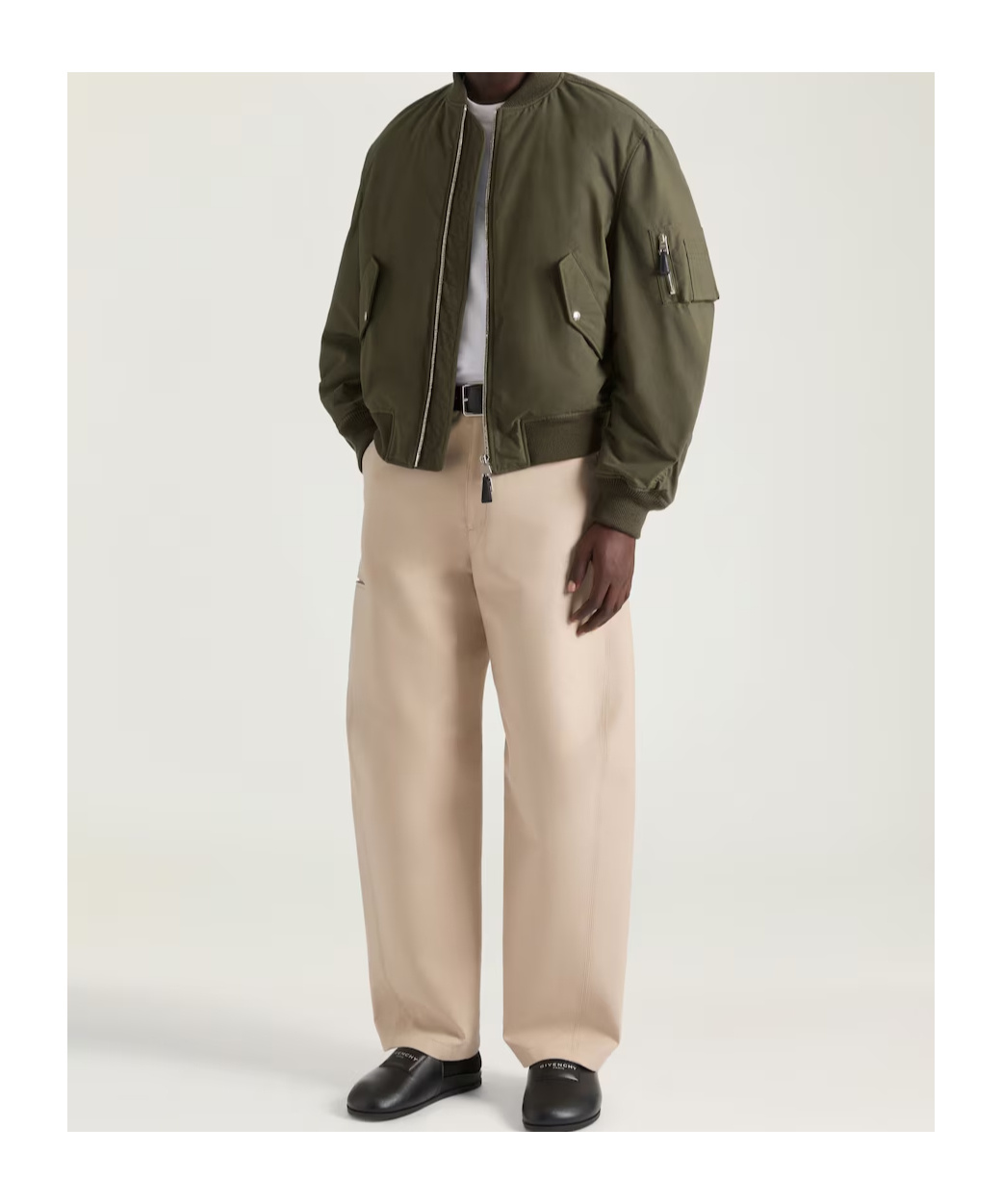 Givenchy Couture Seam Bomber Jacket In Brown