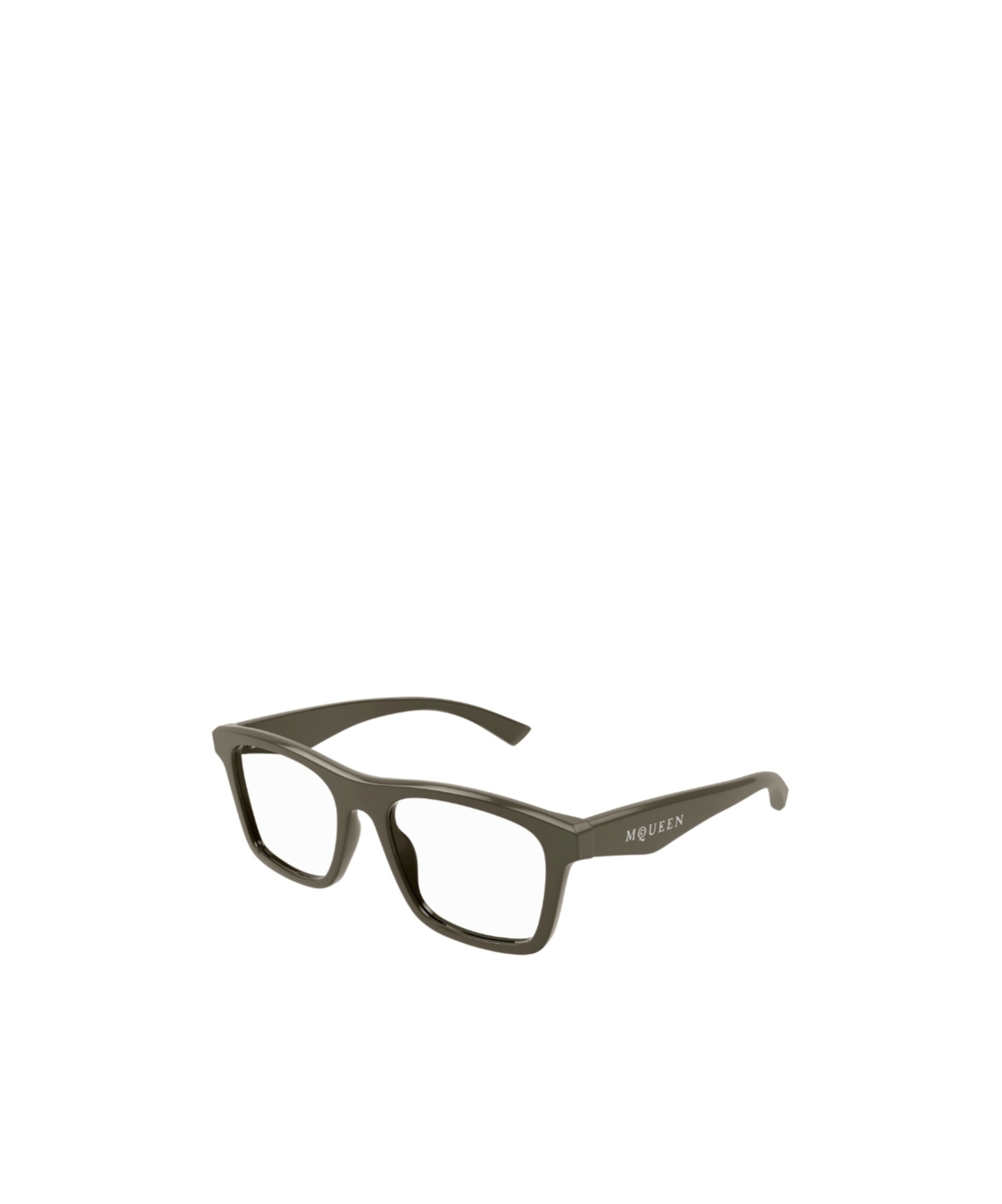Alexander Mcqueen Eyewear Square Frame Glasses In Brown