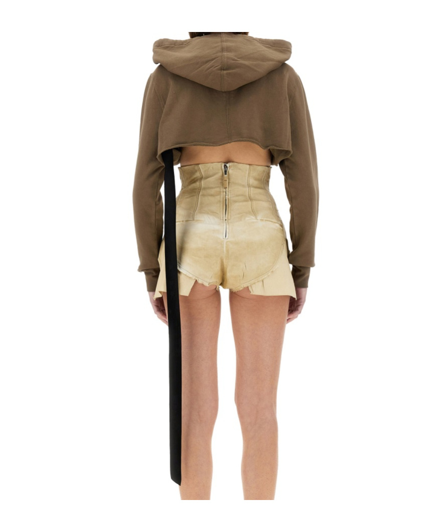Rick Owens Drkshdw Long-sleeved Sweater In Nude