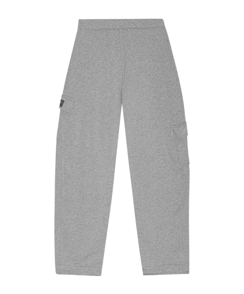 Ganni Logo-patch Track Trousers In Gray