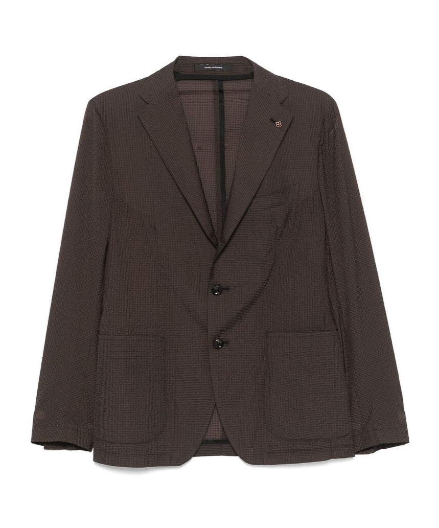 Tagliatore Long-sleeved Suit Coat In Black