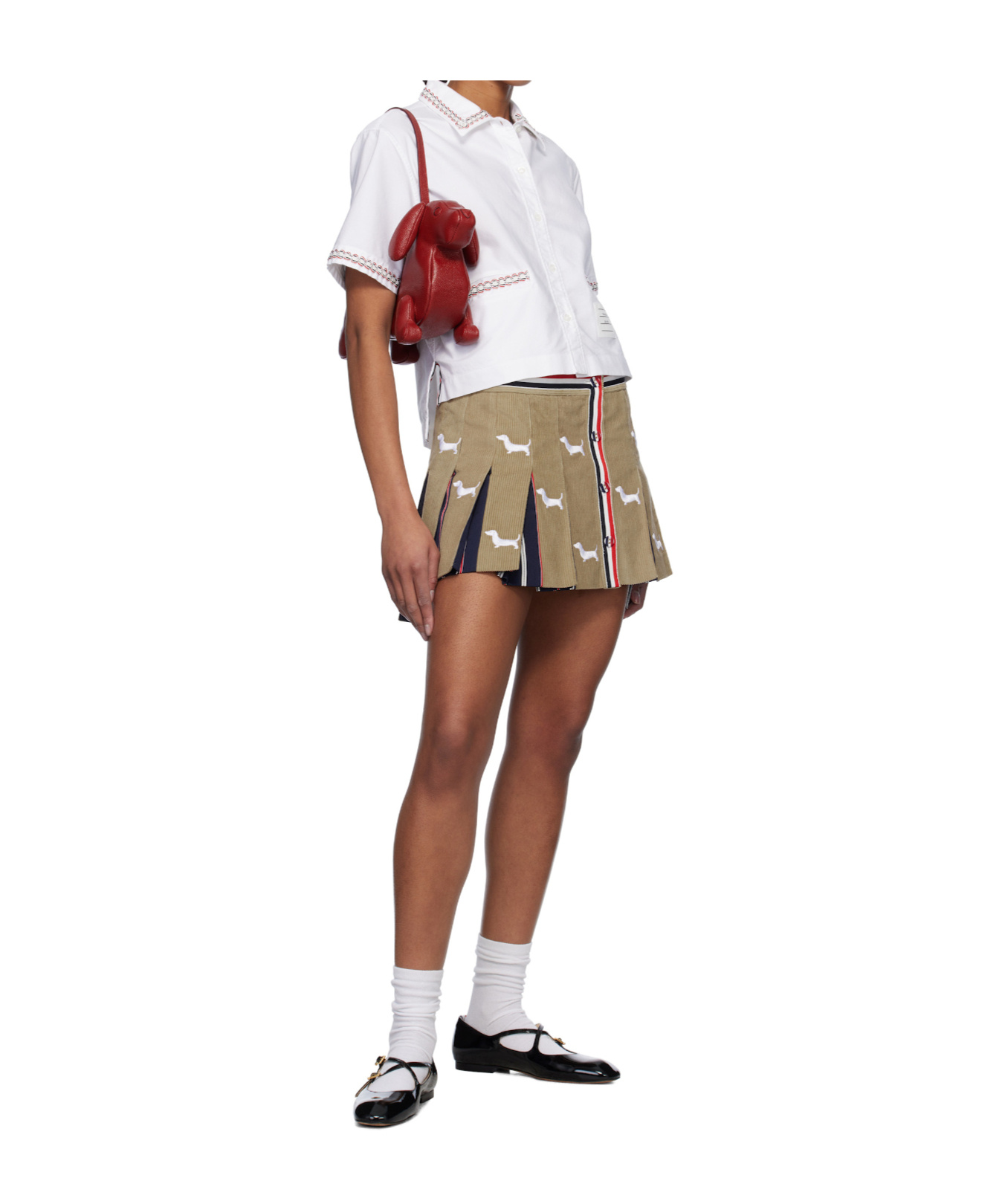 Thom Browne Striped Skirt In Multicolor