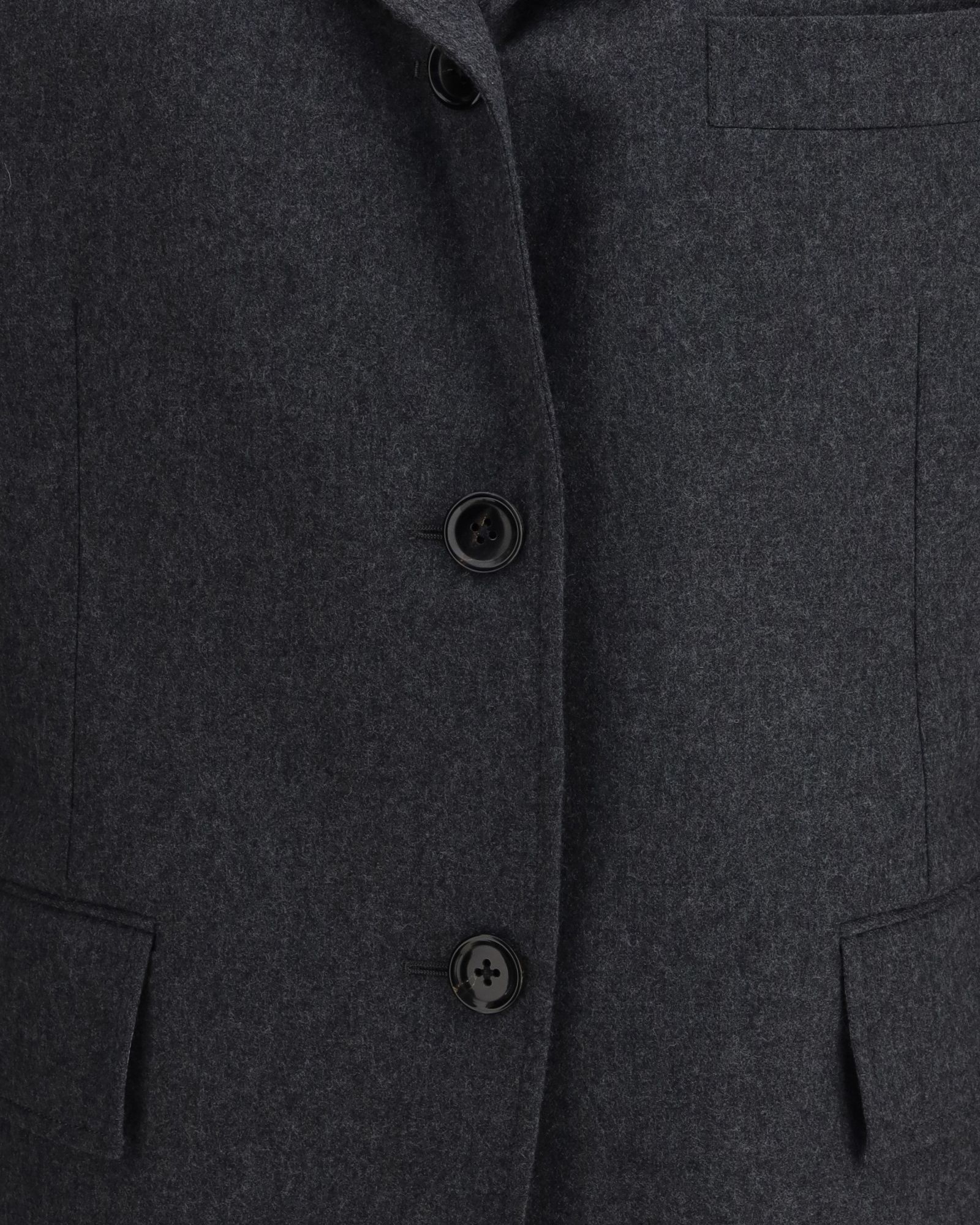 Thom Browne Wool Flannel Blazer In Gray