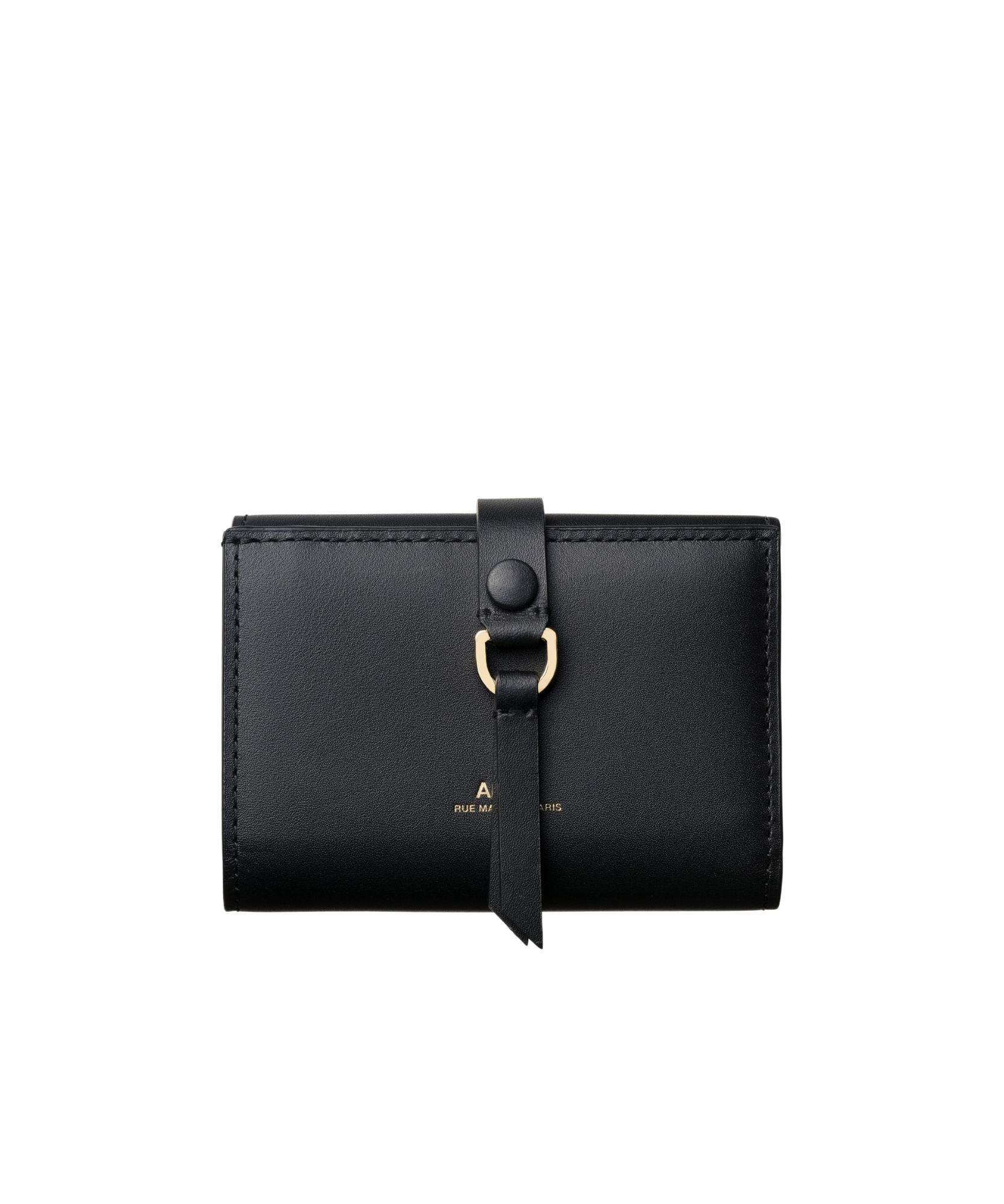 Apc Noa Tri-fold Leather Wallet In Black