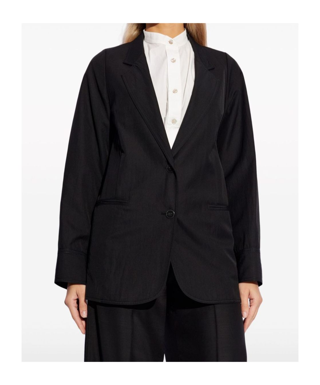 Forte Forte Long-sleeved Suit Coat In Black