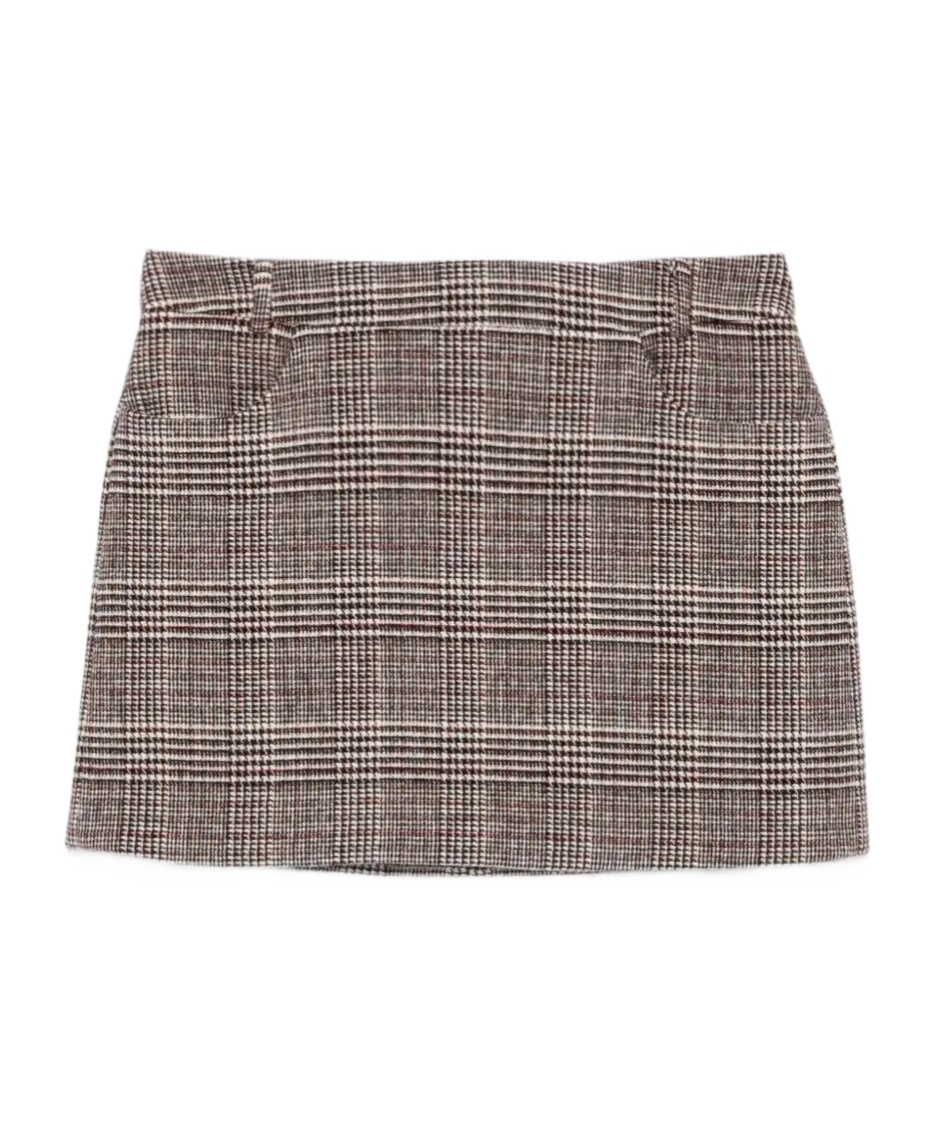 ERMANNO SCERVINO CHECK-PATTERN MINI SKIRT