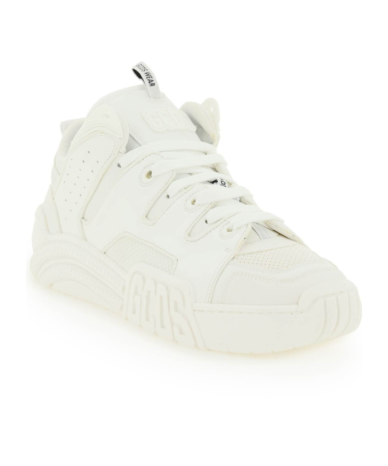 Gcds Panelled Hi-top Sneakers In White