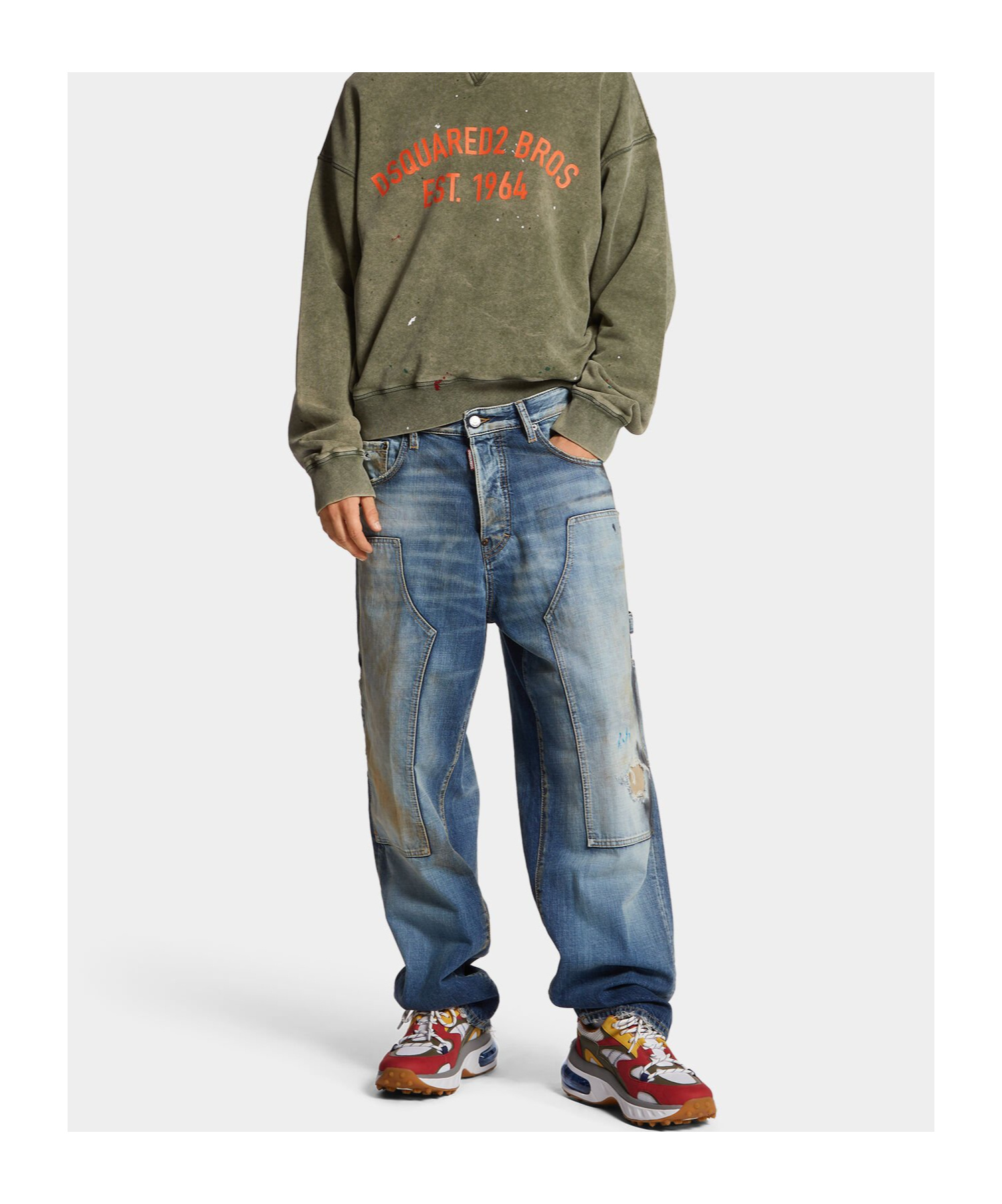 Dsquared2 Semplice Carpenter Jeans In Blue