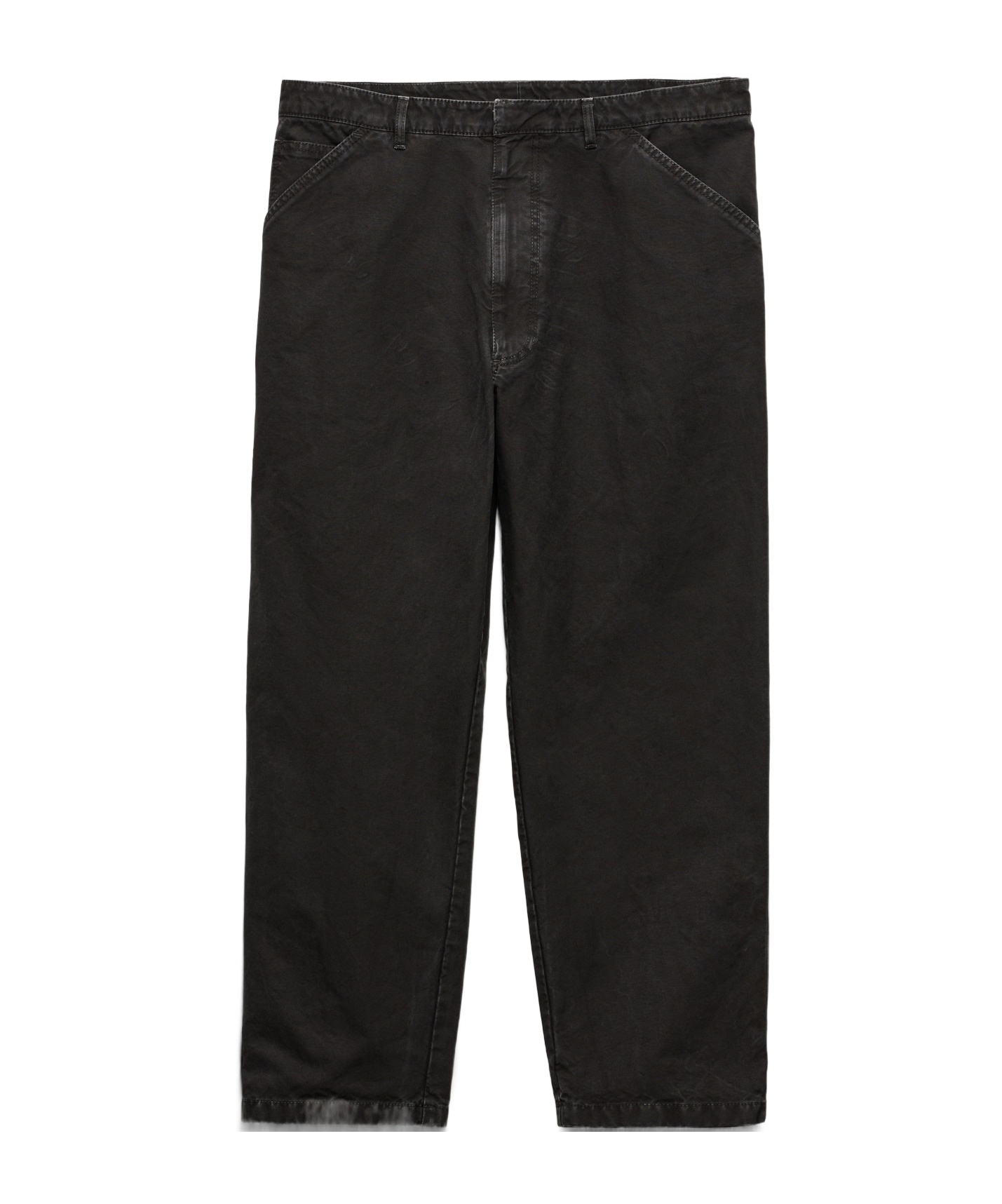 Prada Men's Pantalone Canvas Old In Black
