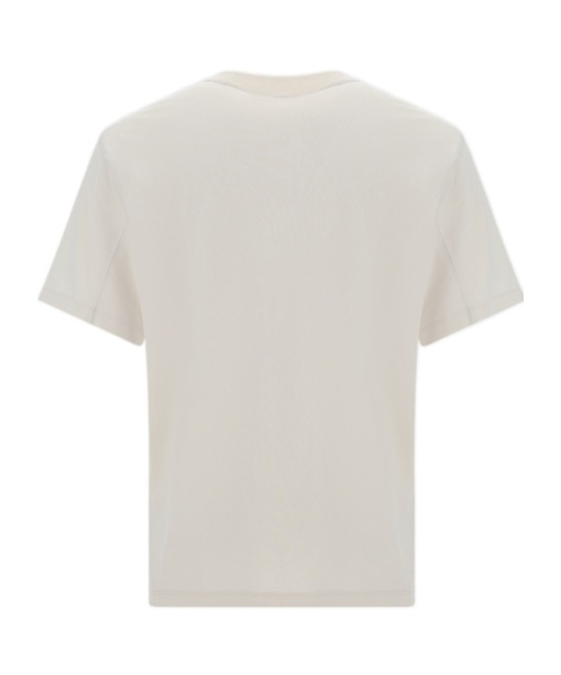 Brunello Cucinelli Grey Cotton Jersey Milano T-shirt In White