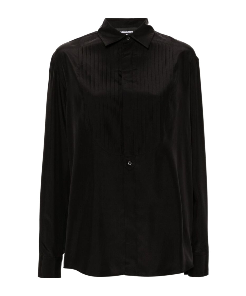 Dsquared2 Long-sleeved Shirt In Black