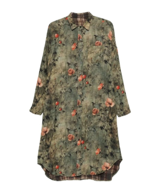 R13 Jumo Checkered Midi Dress In Green