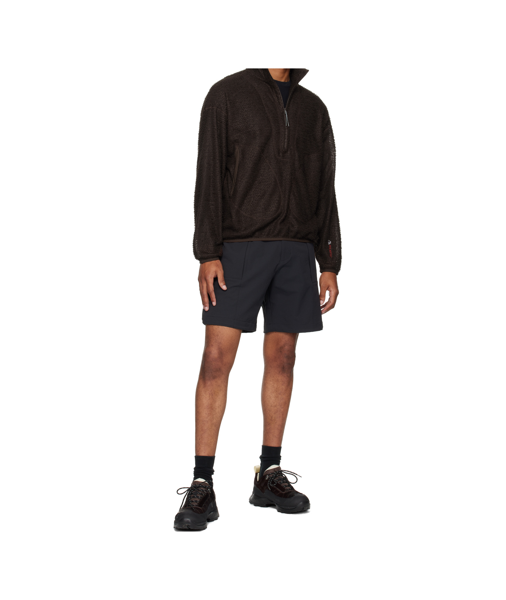 Roa Alpha Direct Half Zip Sweater In Brown