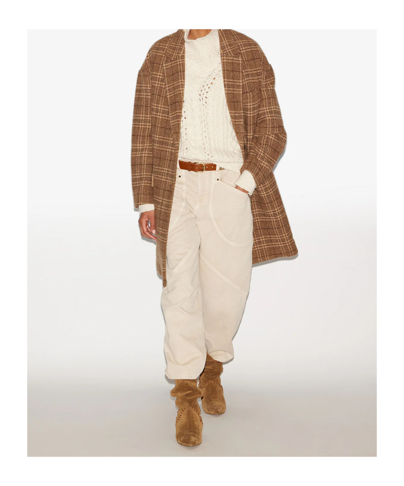 Isabel Marant Étoile Limiza Coat In Brown
