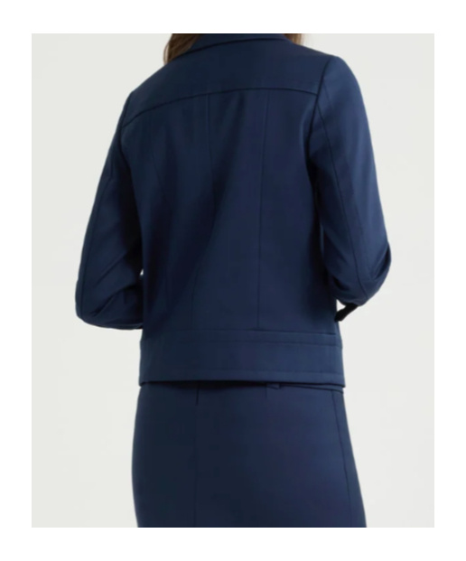 Patou Zip-up Cropped Twill Jacket