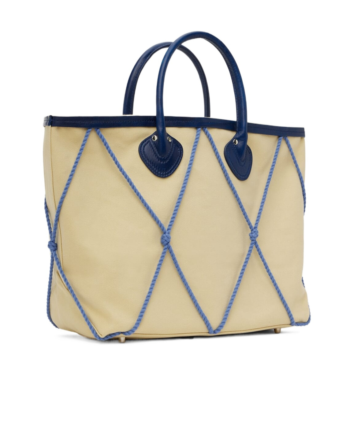 Bode Double-handle Handbag In Nude
