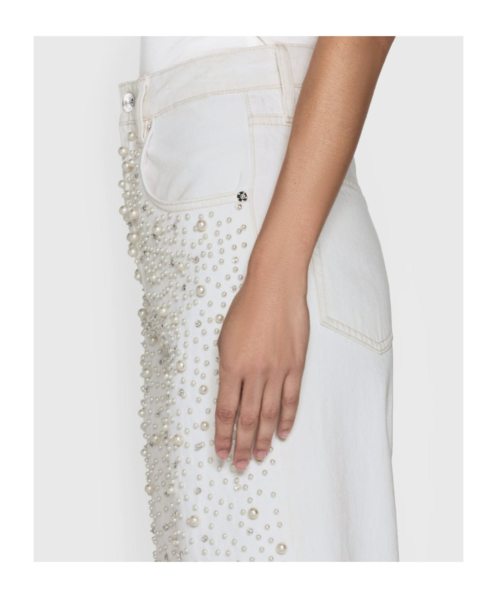 Frame Belt-loop Jeans In White