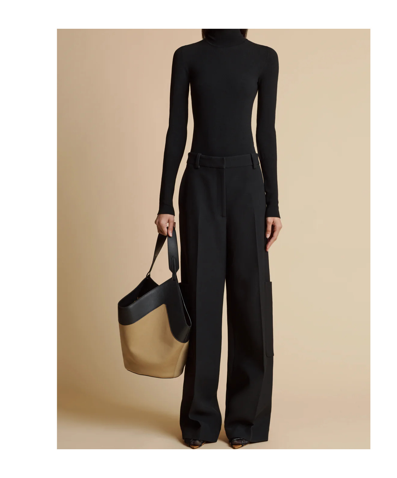 Khaite High-waist Design Casual Pants In Black
