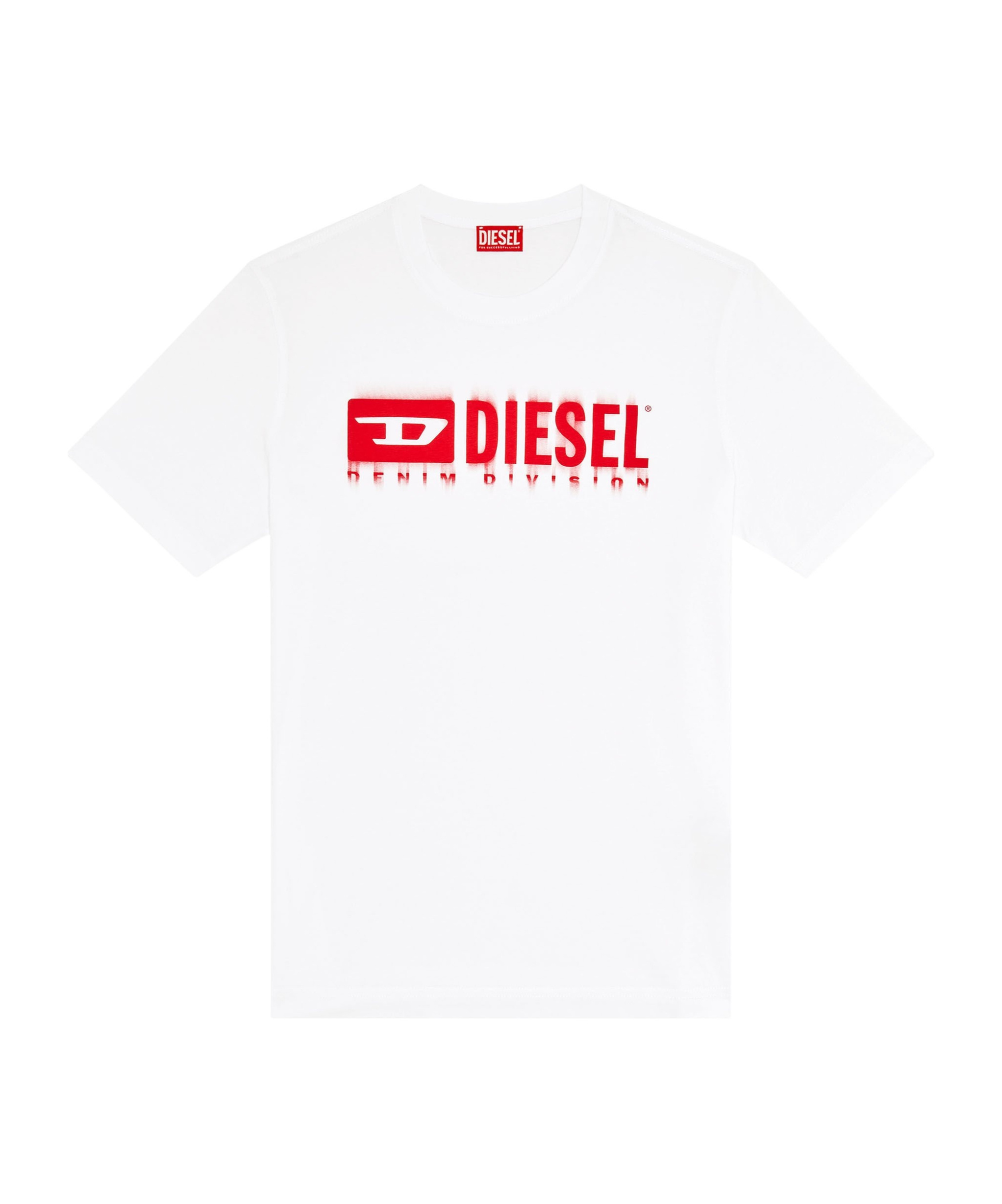 Shop Diesel T-adjust-q7 T-shirt In White