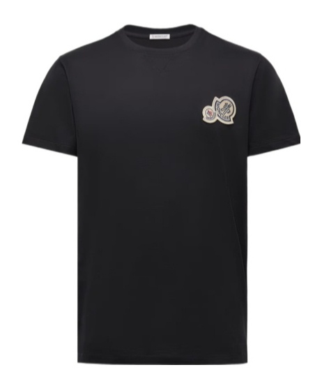 Moncler Double Logo Patch Cotton T-shirt Clothing