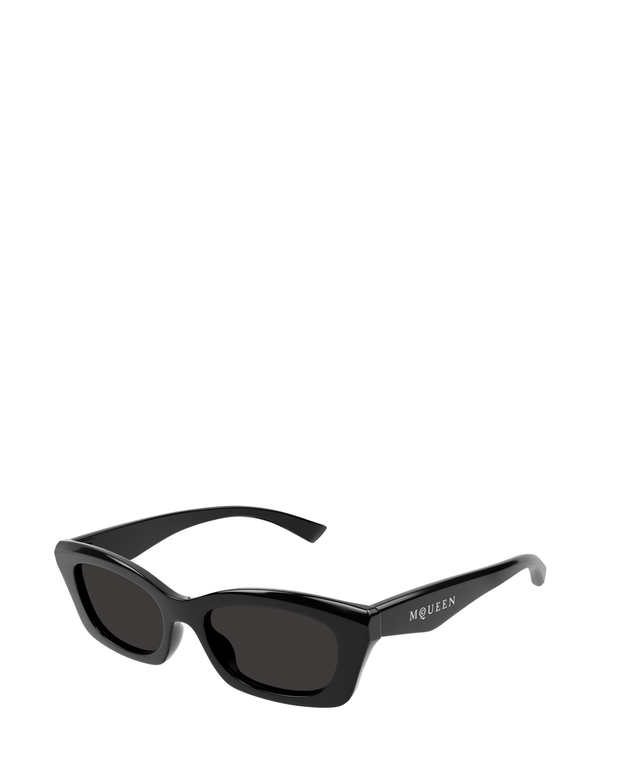 Alexander Mcqueen Mcqueen 52mm Rectangular Sunglasses In Black