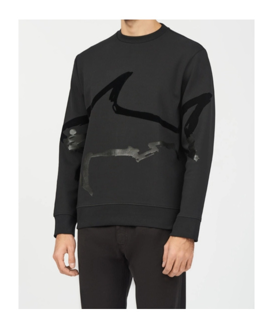 Shop Paul & Shark Long-sleeved Sweater In Black