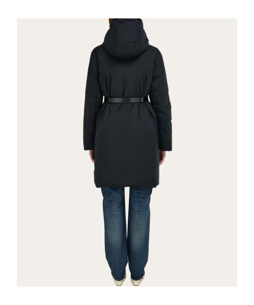 Ferragamo Padded Parka Jacket In Black