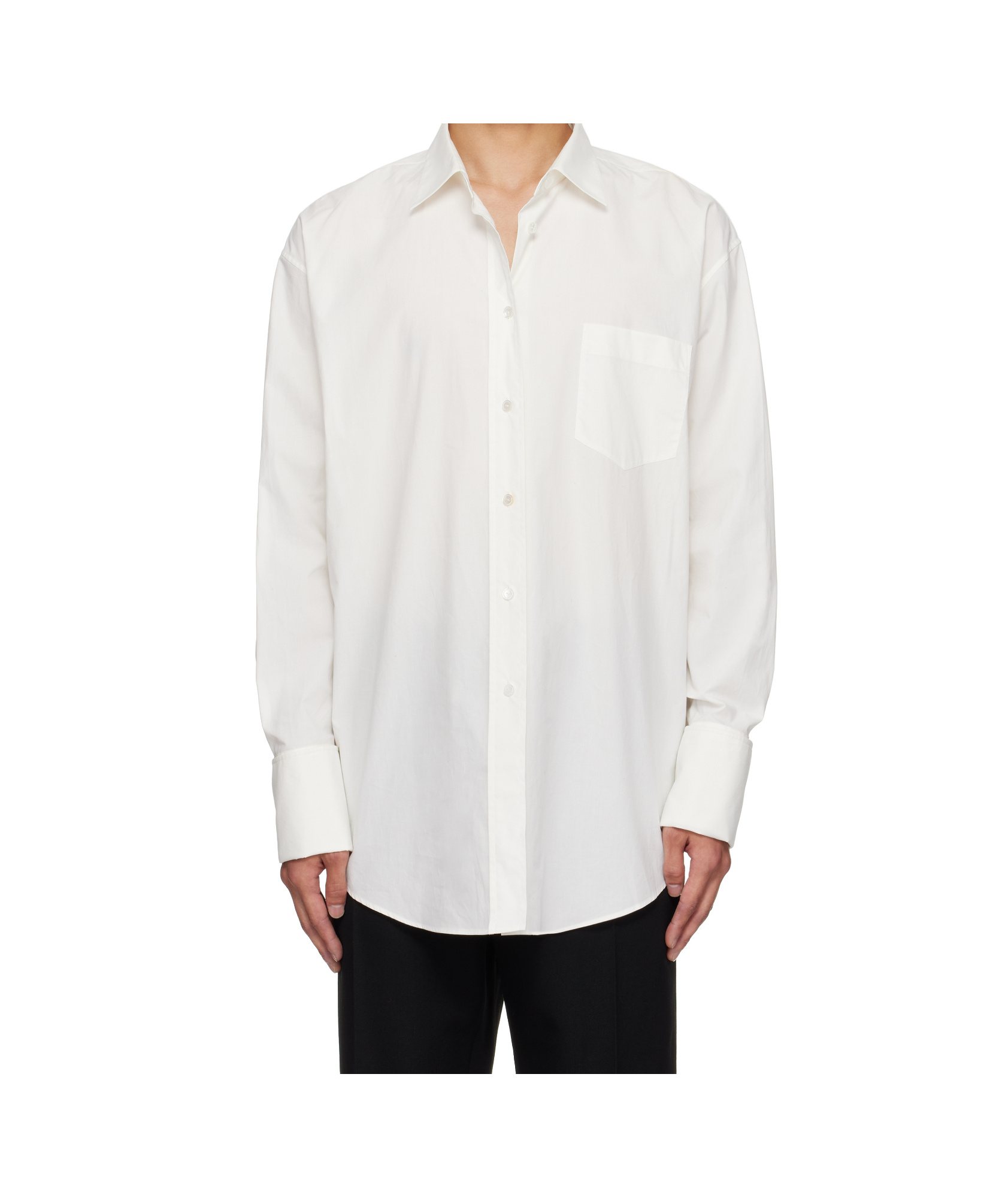 The Row Long-sleeved Shirt In White