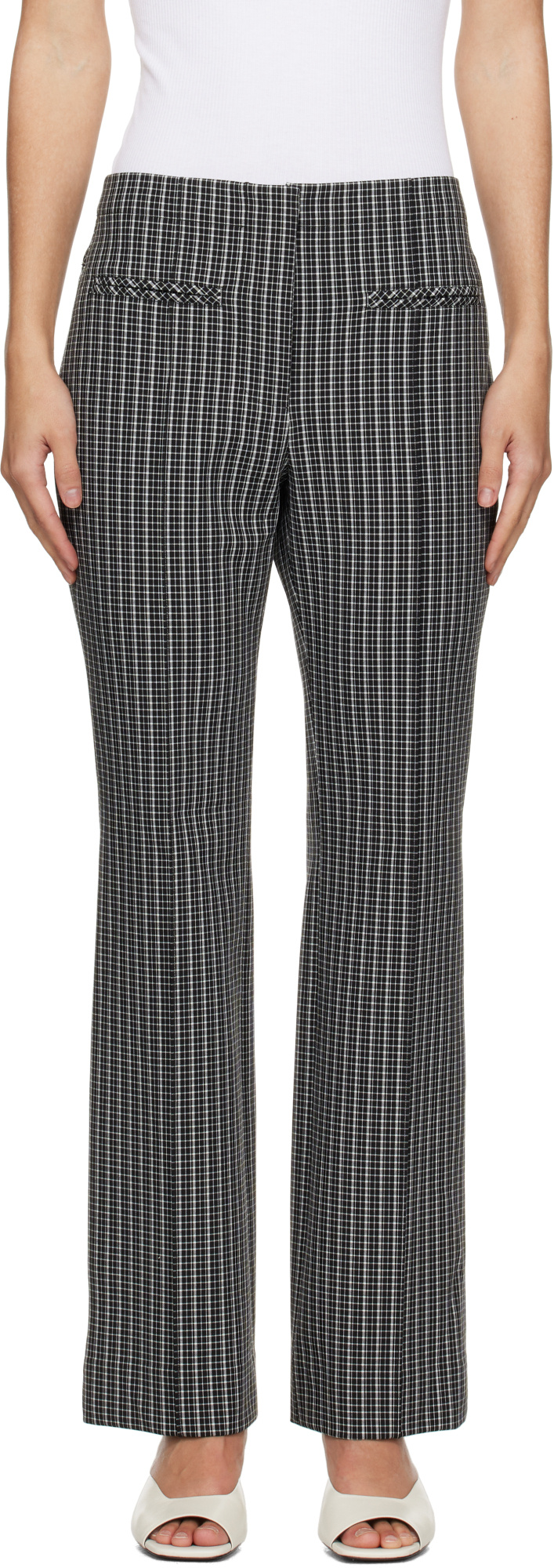 Shop Proenza Schouler White Label Isadora Trousers In Black