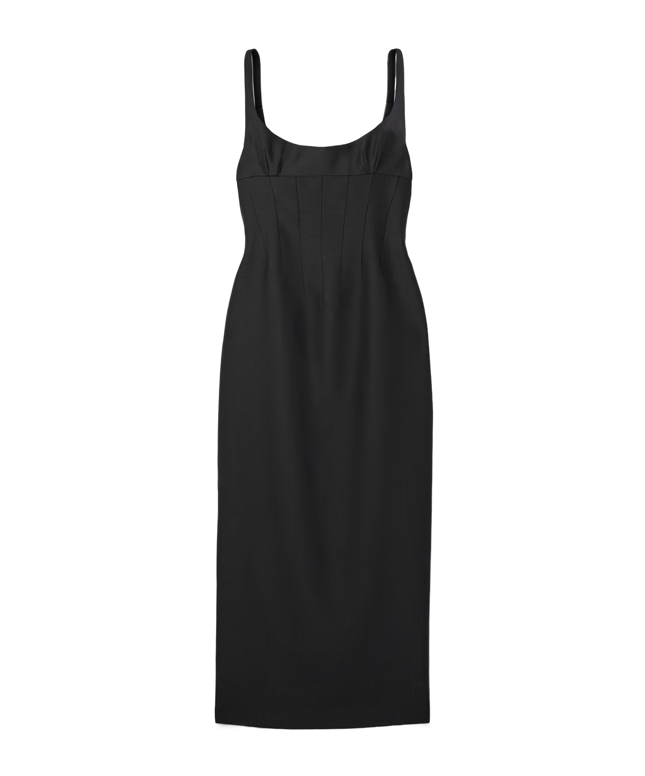 Khaite Lotte Midi Dress In Black