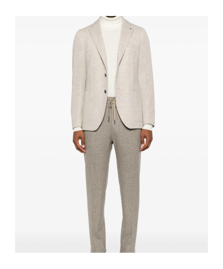 Shop Tagliatore Long-sleeved Suit Jacket