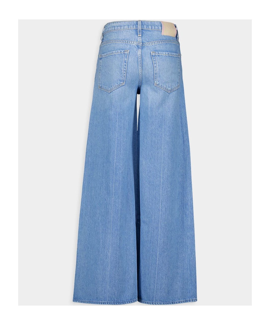 Mother Slung Sugar Cone Sneak Low-rise Flared Jeans In Blue