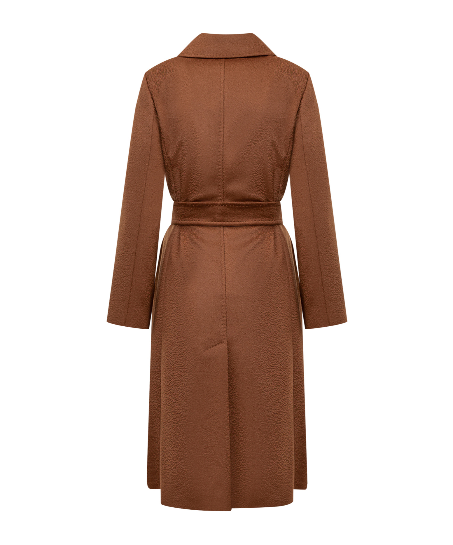 Max Mara Lapel Long-sleeved Coat In Brown