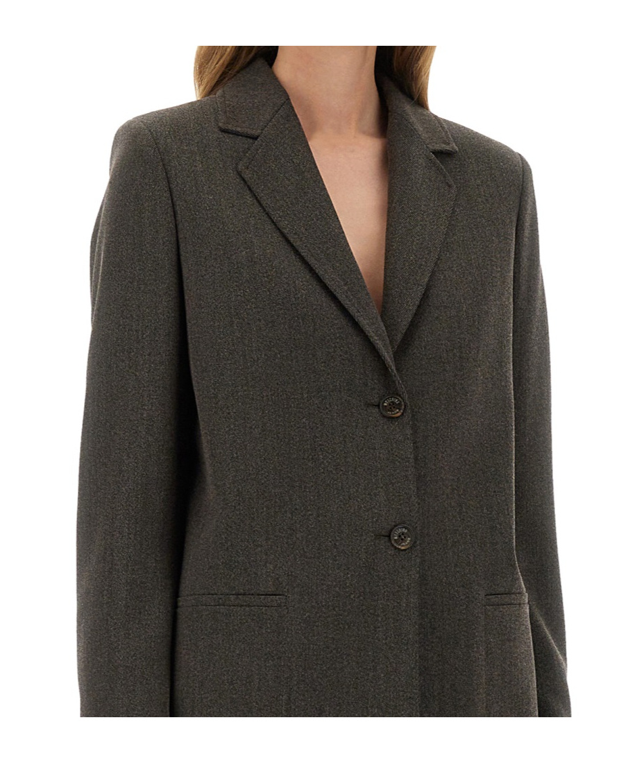 Moschino Jeans Wool Blend Jacket In Black