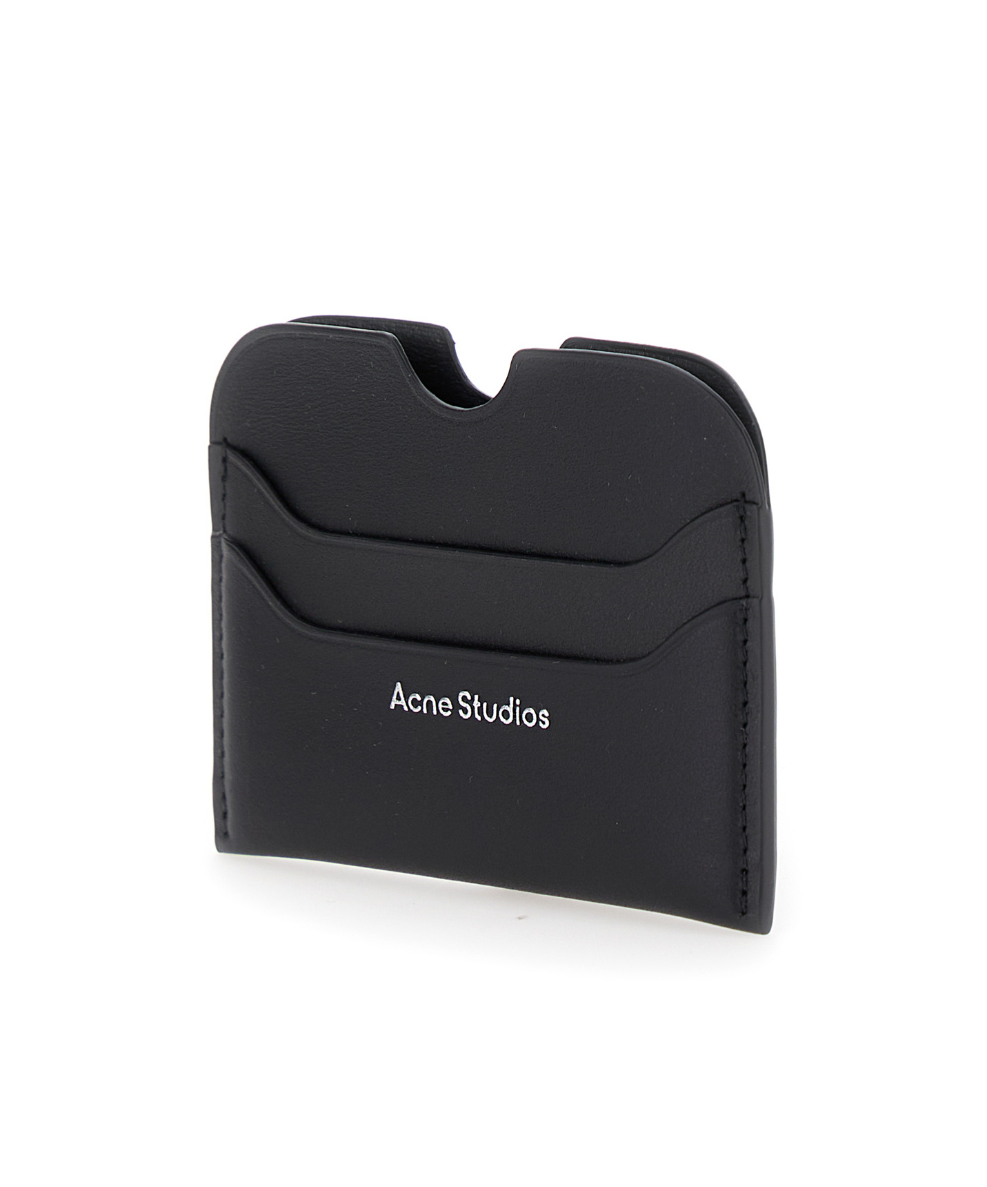 ACNE STUDIOS ACNE STUDIOS LOGO DETAILED OPEN TOP CARDHOLDER