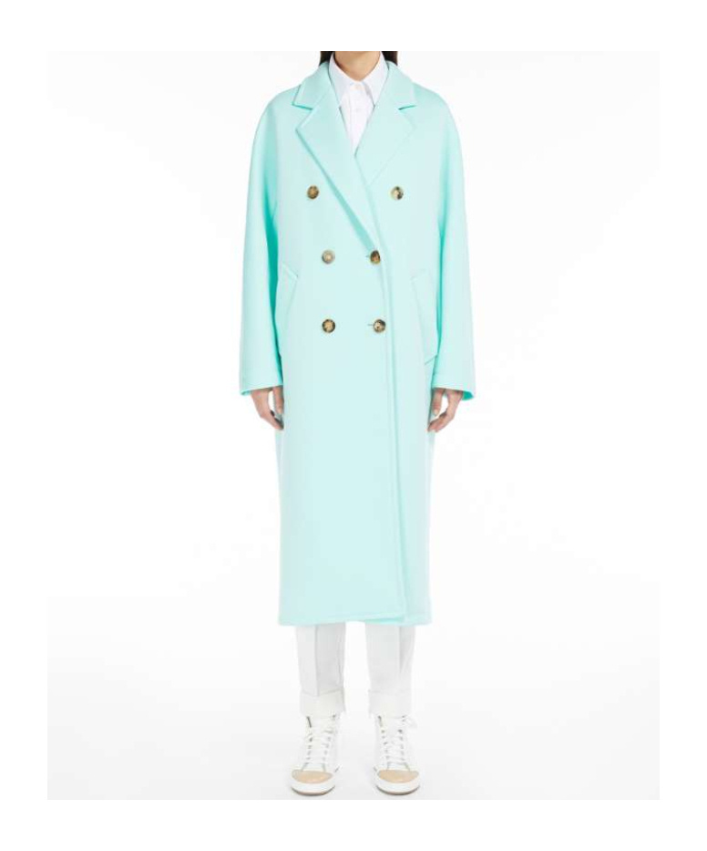 Max Mara Double-breasted Coat In Blue