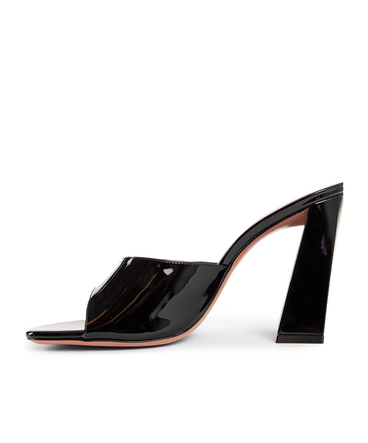 Amina Muaddi Woman Black Mules In Black