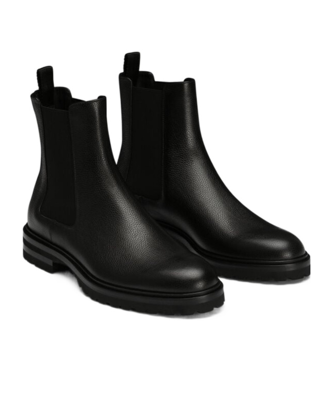 Dolce & Gabbana Leather Boots In Black