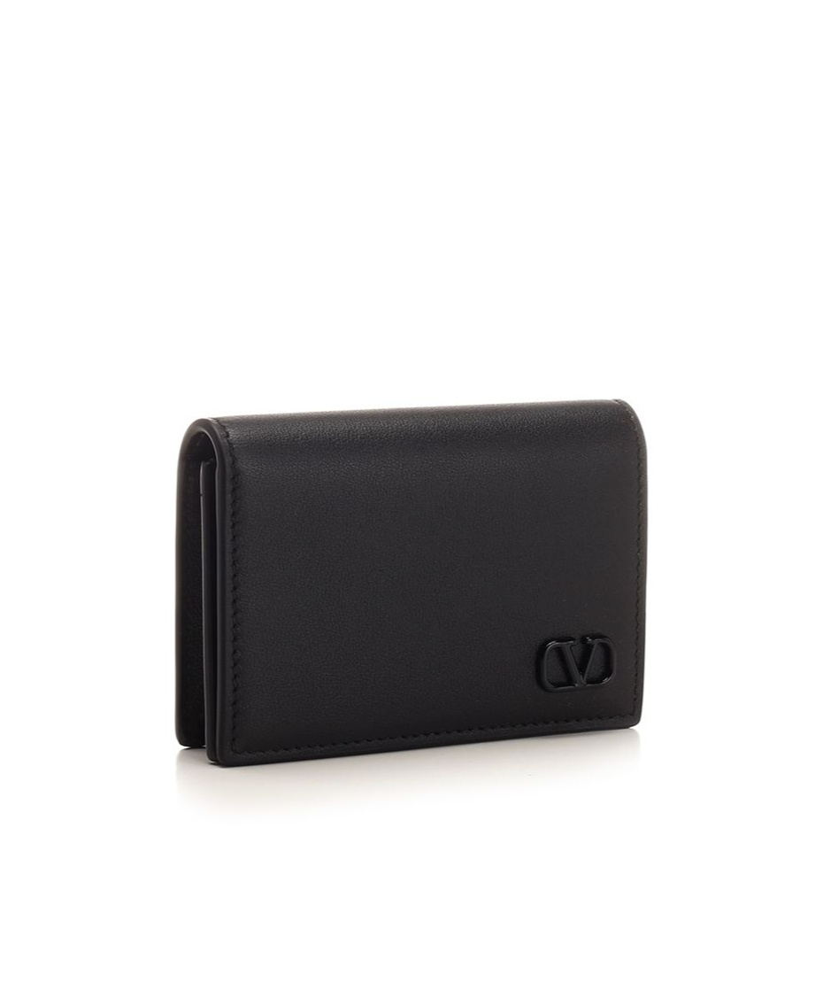 Valentino Mini Vlogo Cardholder In Black