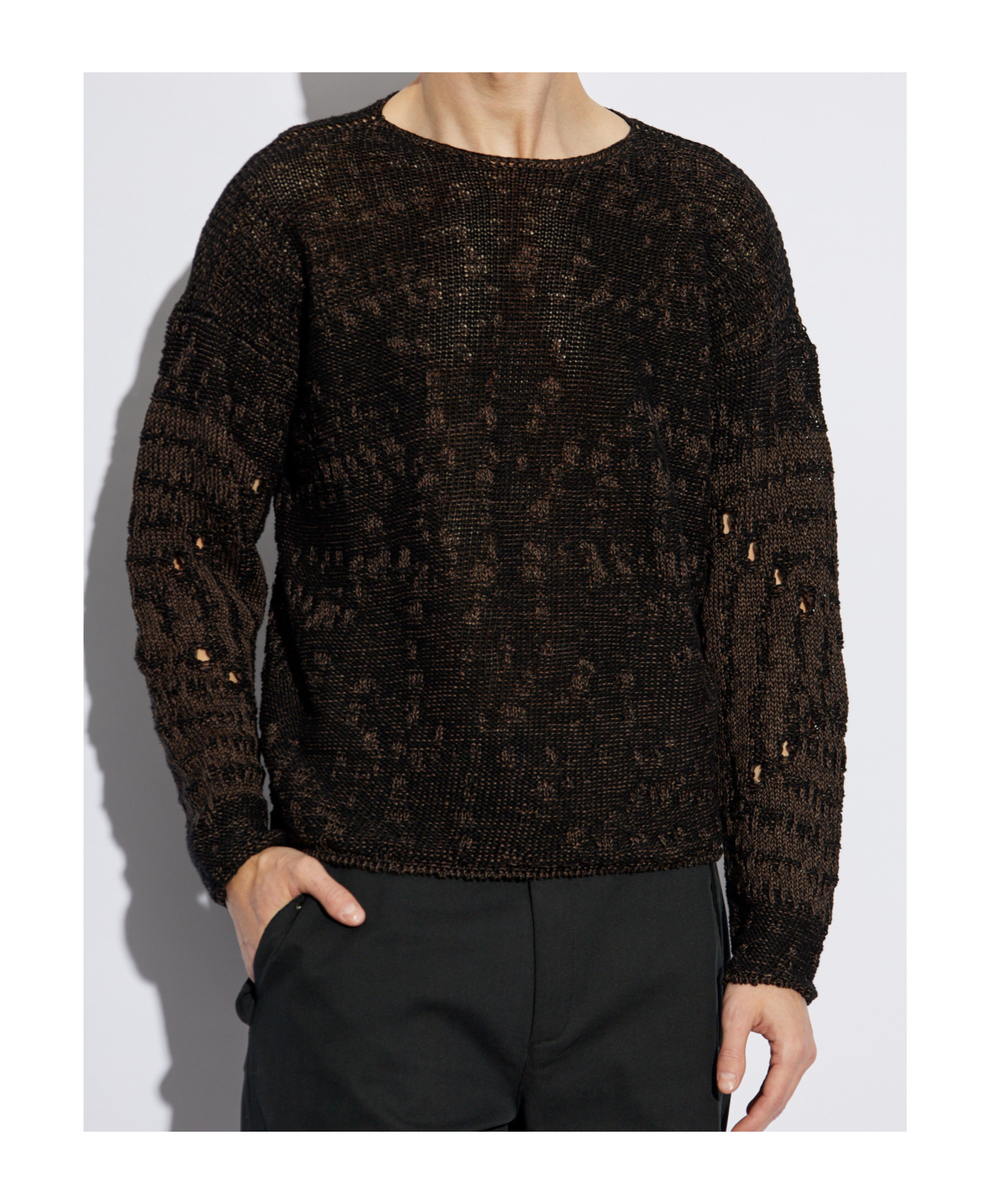 Roa Long Sleeve Sweater In Black