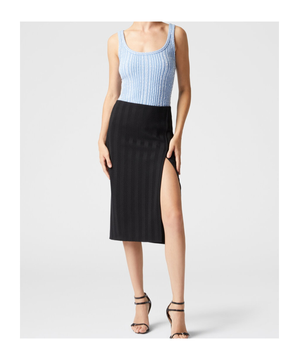 Shop Missoni Sequin-embellished Top In Blue