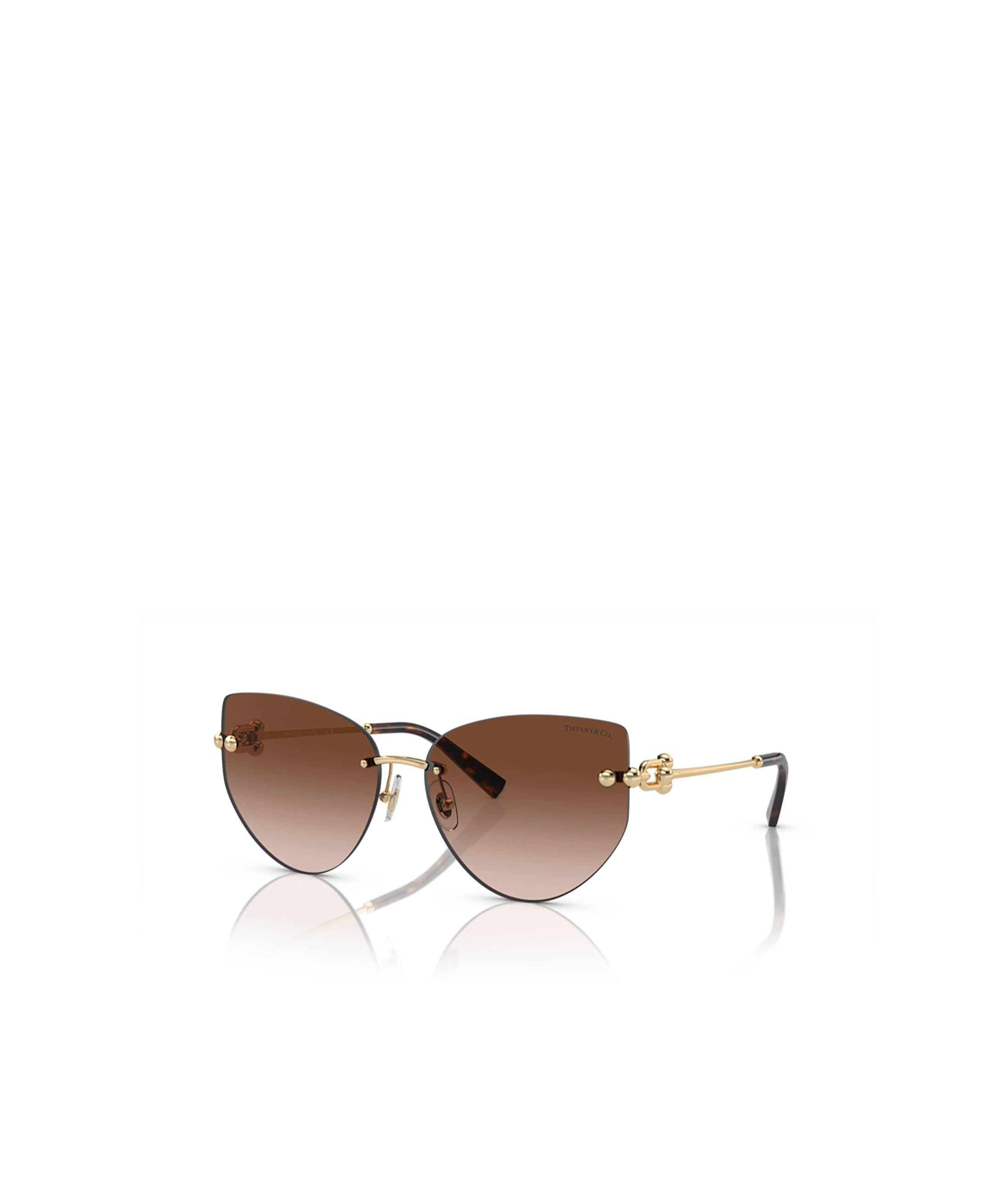 Tiffany & Co Geometric Frame Sunglasses In Green