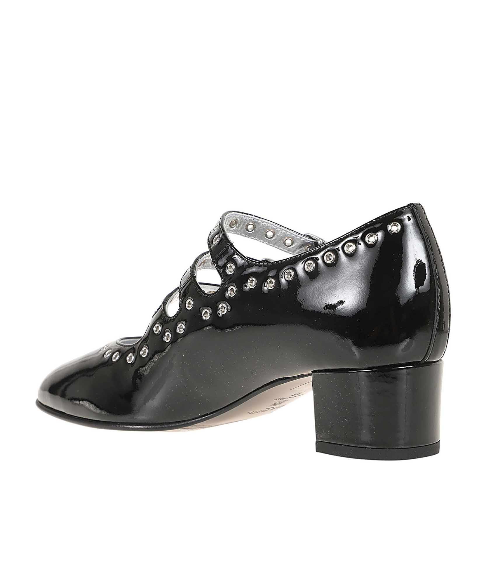 Shop Carel Paris 40mm Eyelet-detail Pumps In Black