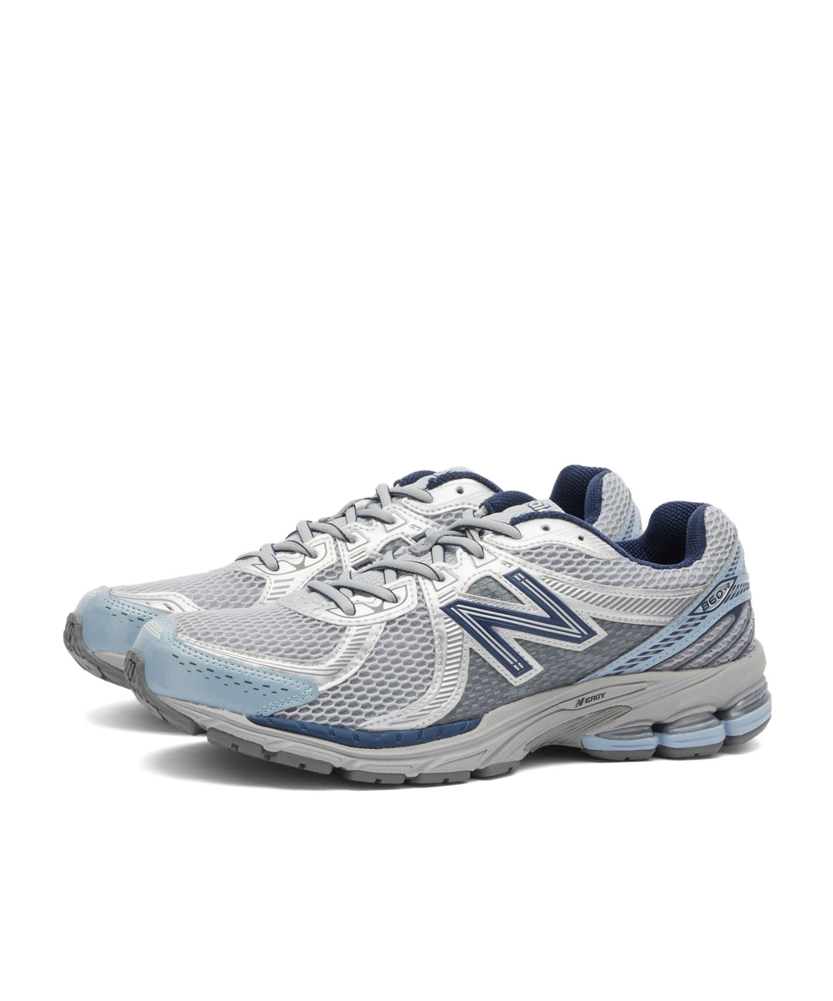 New Balance 860v2 Rubber And Mesh Sneakers In Gray