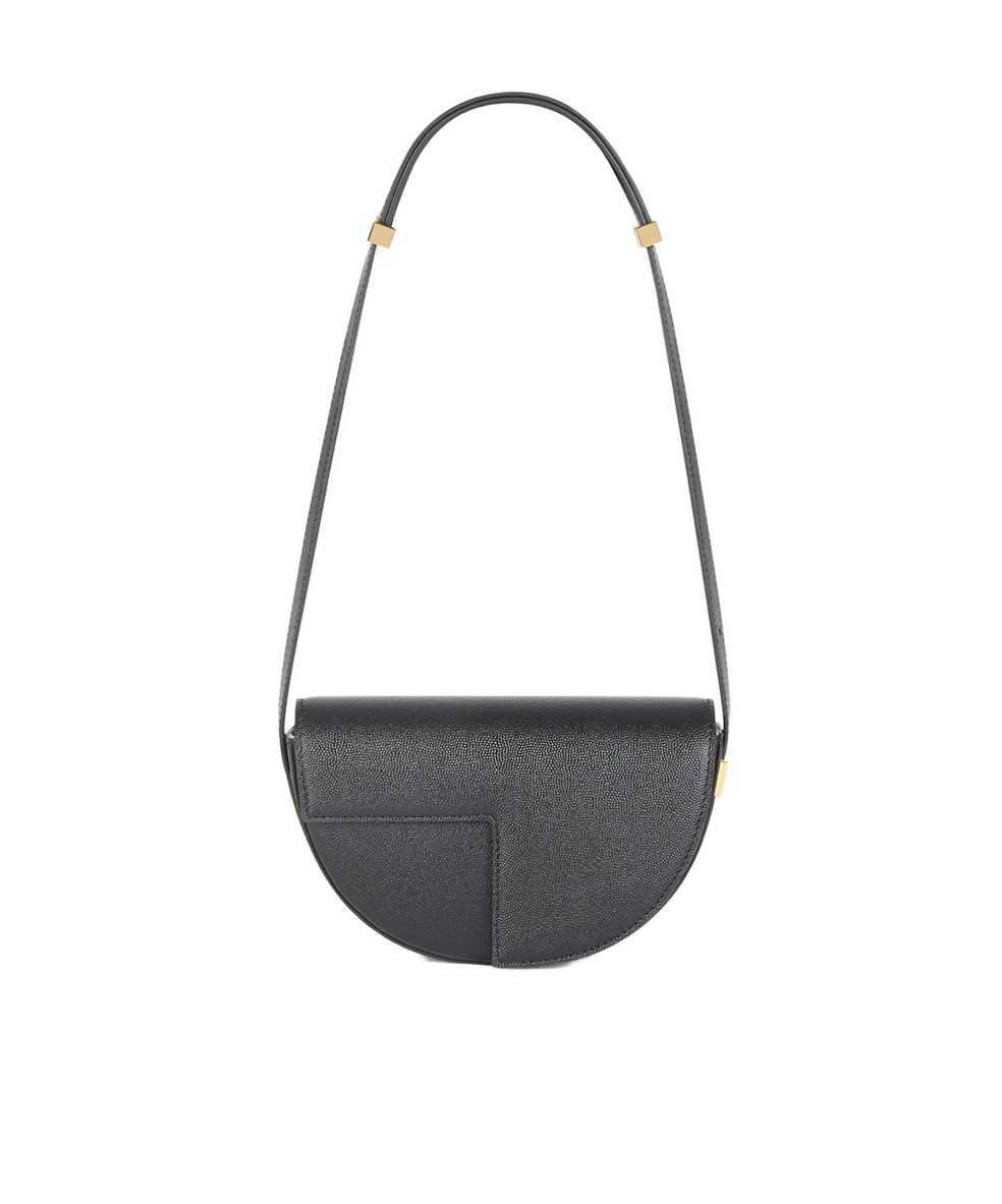 Patou Semi-round Shoulder Bag In Black