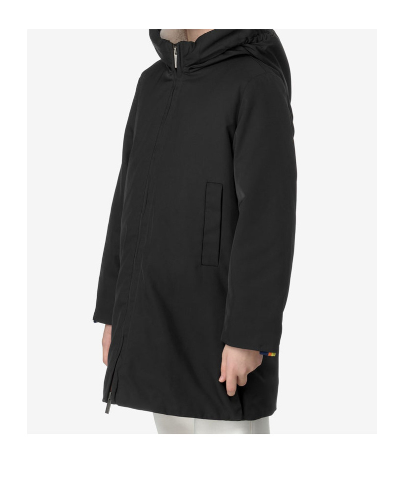 K-way Long-sleeved Casual Jacket In Black