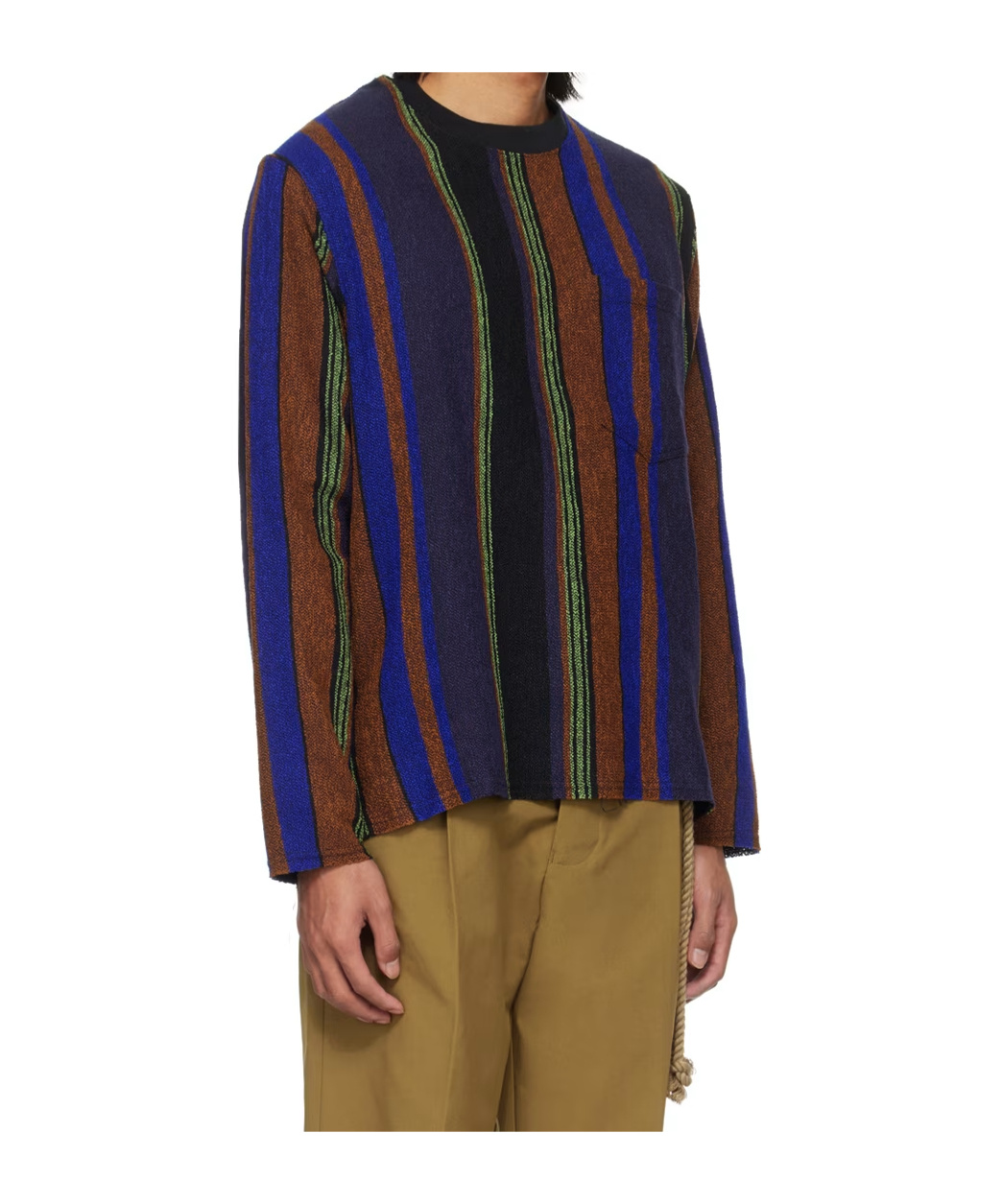Song For The Mute Multicolor Striped Sweatshirt