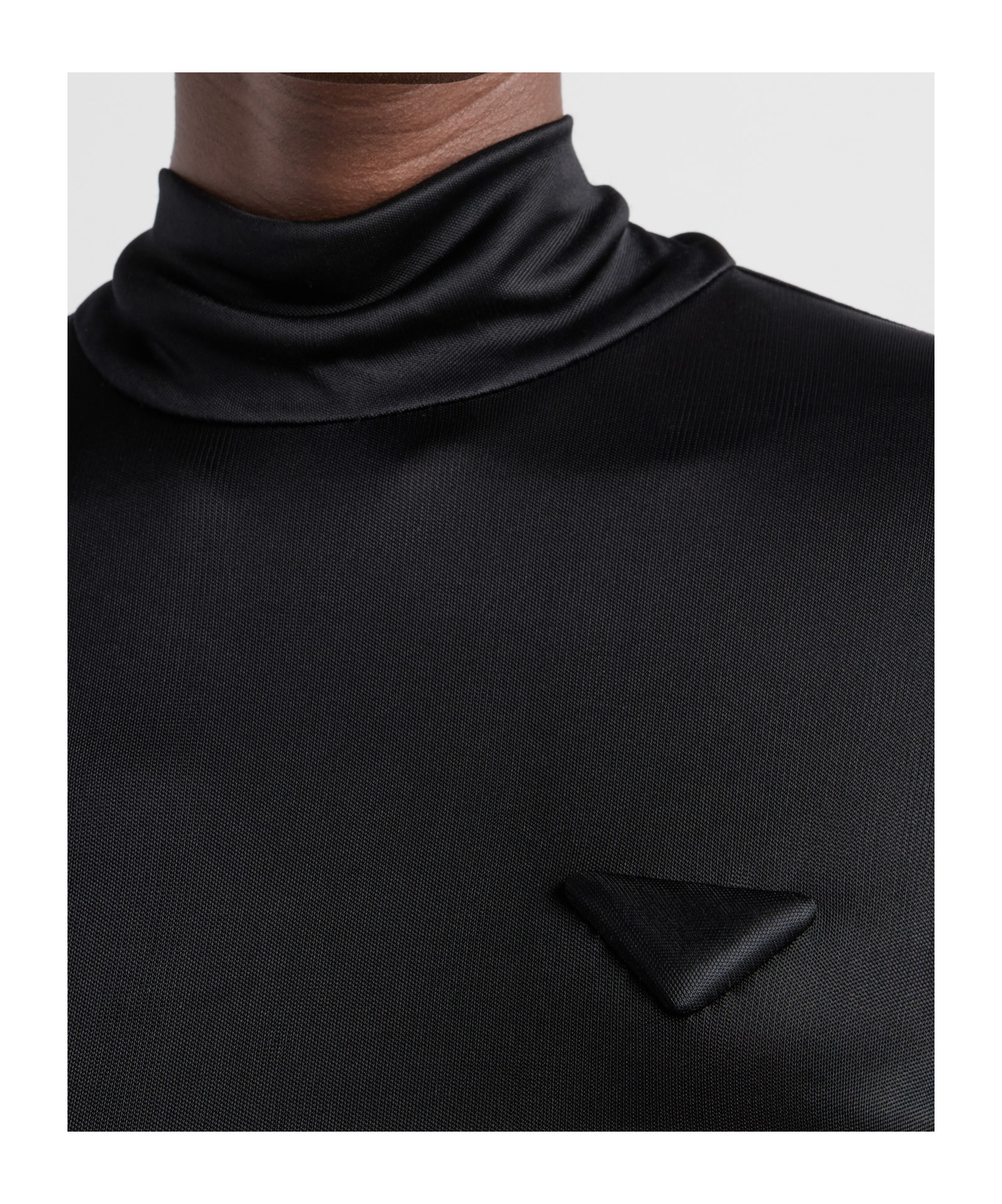 Prada Top In Jersey Nero Donna In Black