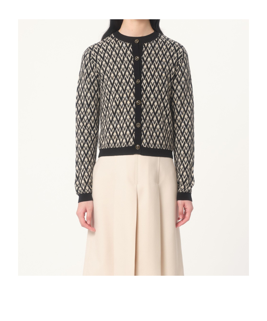 Valentino Knitwear Logo In Black