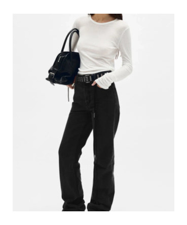 ANN DEMEULEMEESTER FIENE RIBBED LONG-SLEEVE TOP 